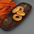 Wooden Serving Platter with Brass Detailing